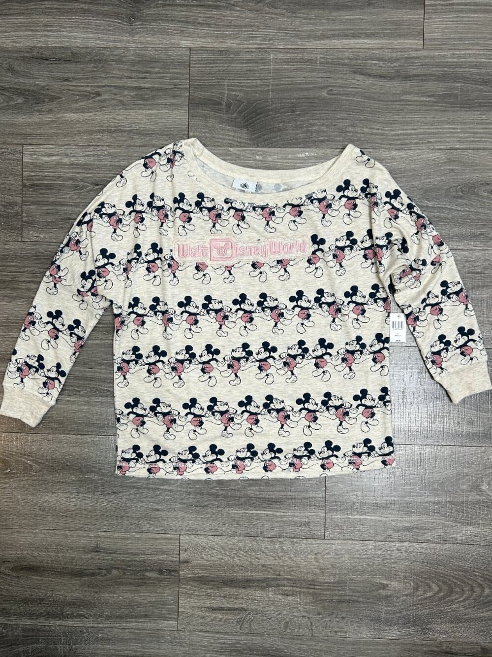 Disney Parks Walt Disney World Marching Mickey Off Shoulder Top, Medium, NWT